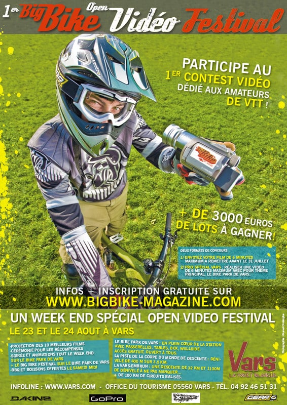 Open Vidéo Festival VTT& Big Bike Festival sur le Bike Park de Vars